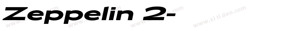 Zeppelin 2字体转换